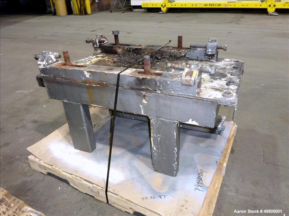Used American Process System Double Spiral Ribbon Blender, Model DRB 100, 304 Stainless Steel, 100 Cubic Feet Working Capacity. Non-jacketed trough approximate 96" long x 45" wide x 54" deep. Inner r...