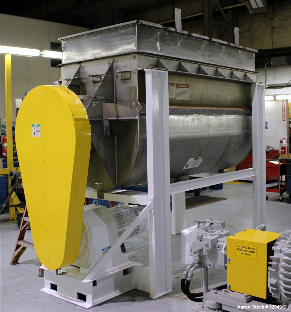 Used Stainless Steel American Process Ribbon/Paddle Blender, 100 Cubic Feet Wor
