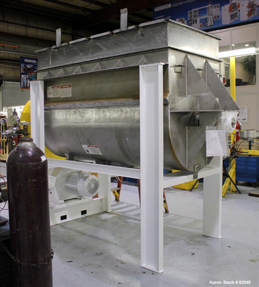Used Stainless Steel American Process Ribbon/Paddle Blender, 100 Cubic Feet Wor