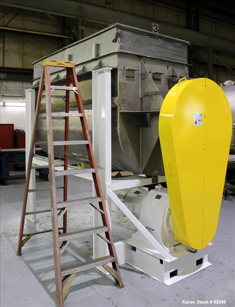 Used Stainless Steel American Process Ribbon/Paddle Blender, 100 Cubic Feet Wor