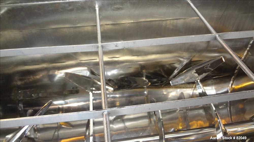 Used Stainless Steel American Process Ribbon/Paddle Blender, 100 Cubic Feet Wor
