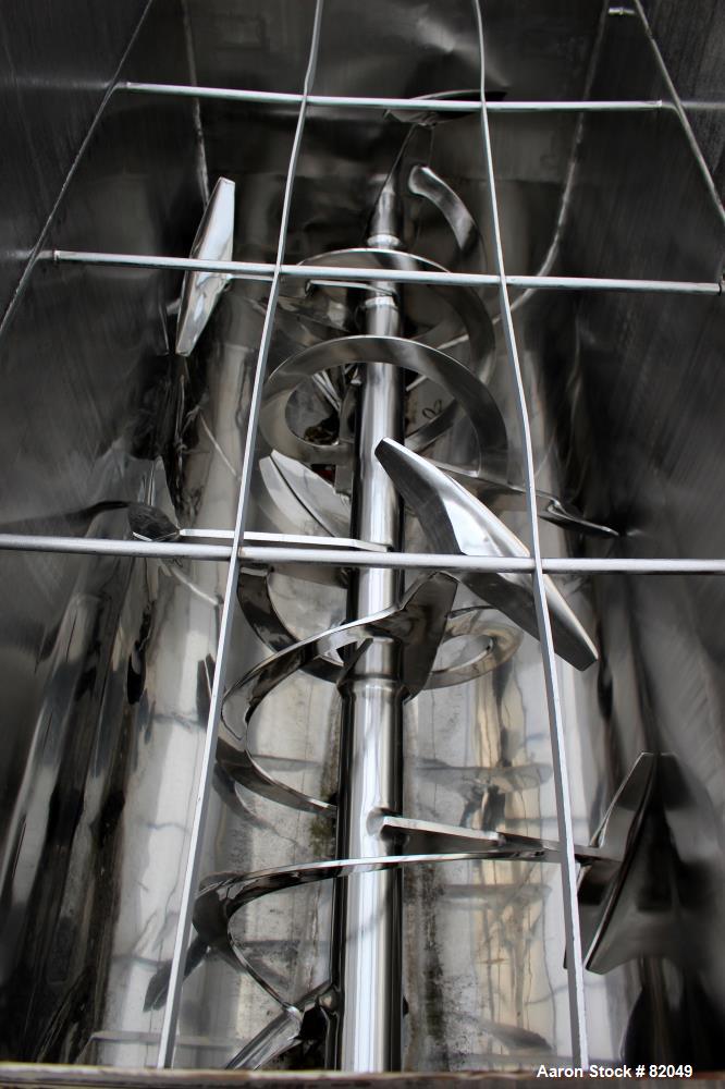 Used Stainless Steel American Process Ribbon/Paddle Blender, 100 Cubic Feet Wor