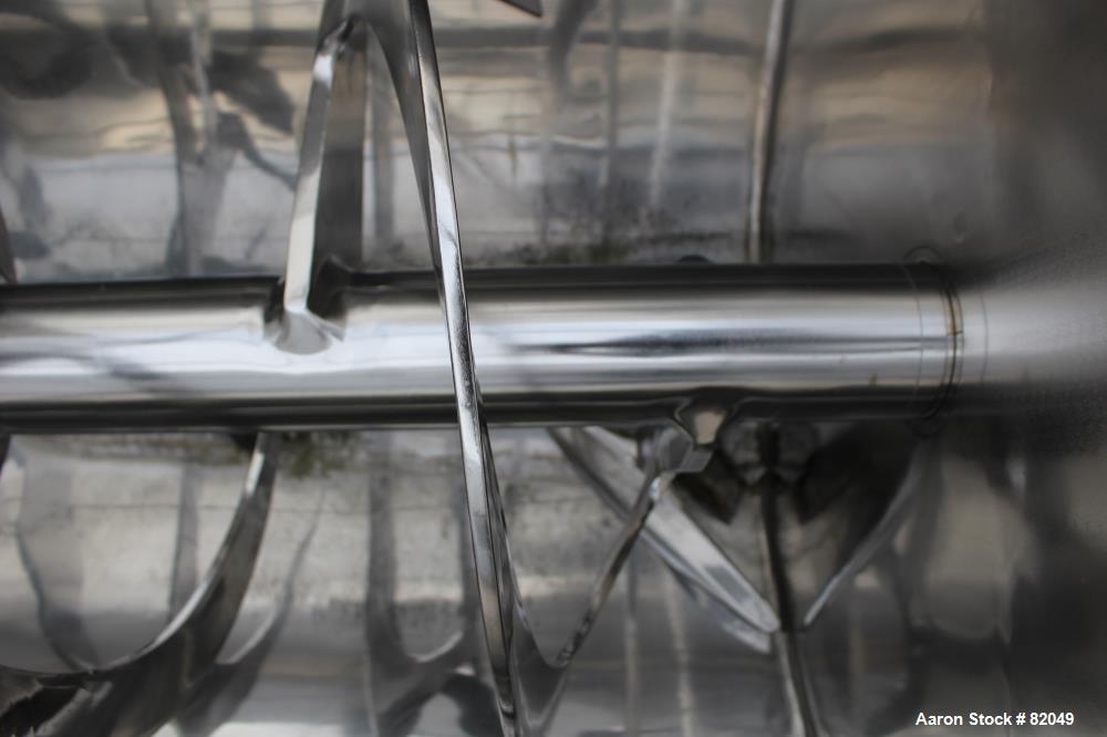 Used Stainless Steel American Process Ribbon/Paddle Blender, 100 Cubic Feet Wor