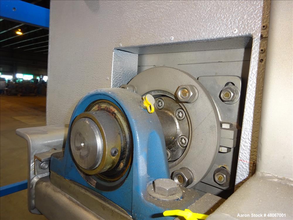 Used Hosokawa Bepex Ribbon Mixer, Approximate 17 Cubic Feet, 304 Stainless stee