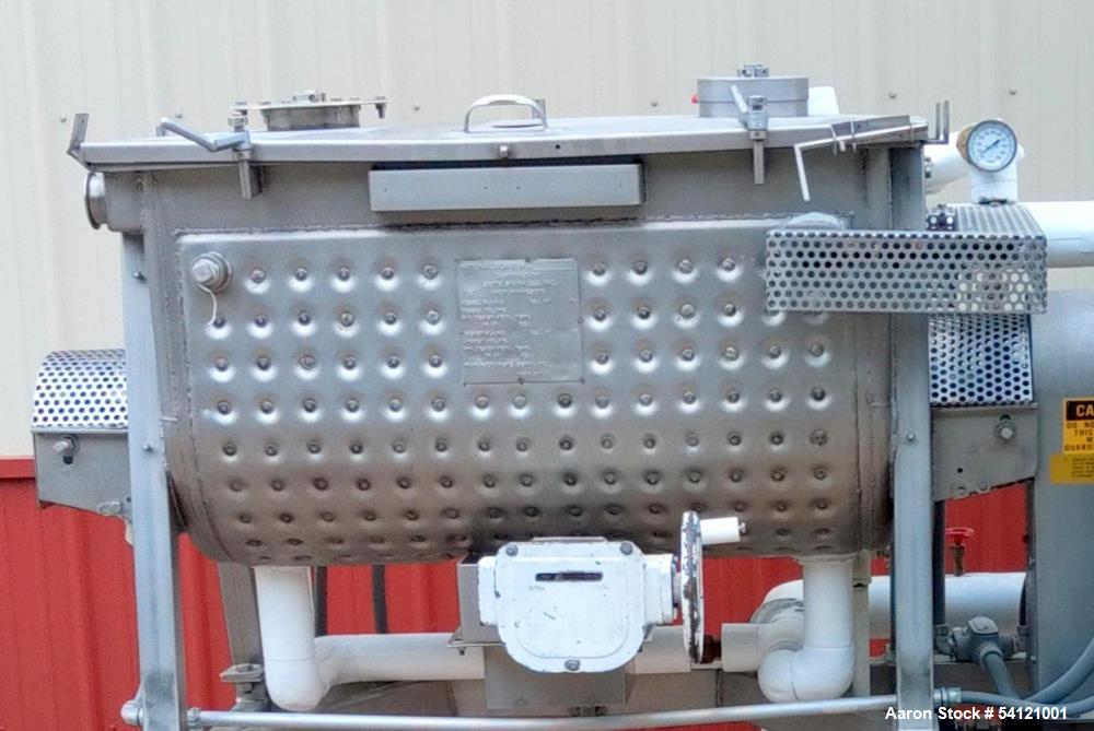 Industrial Stainless Steel Ribbon Blender – Bepex IMJS-5, Jacketed, Used