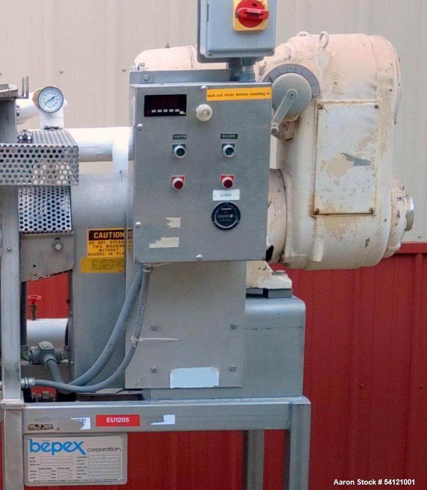 Industrial Stainless Steel Ribbon Blender – Bepex IMJS-5, Jacketed, Used