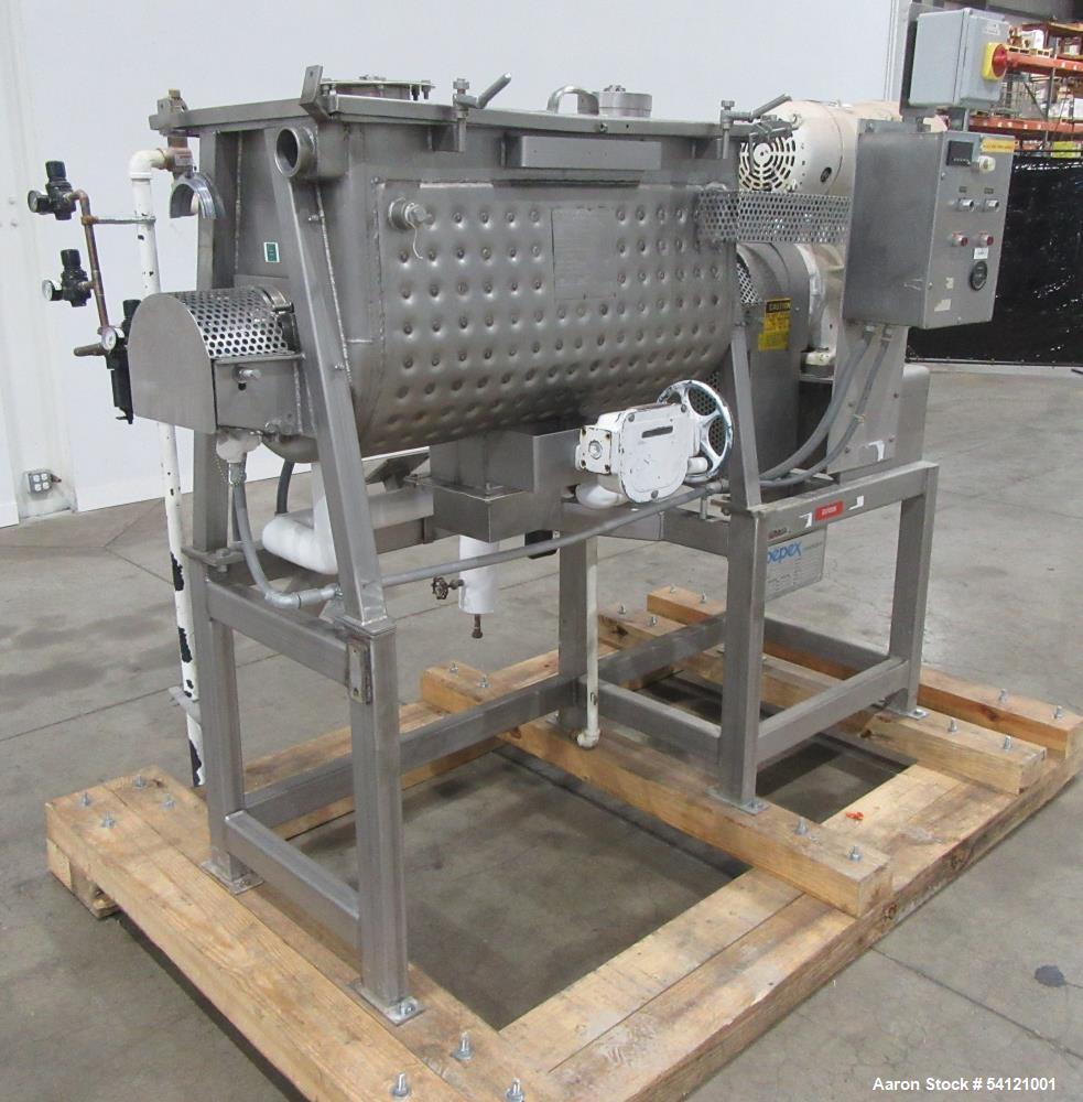 Industrial Stainless Steel Ribbon Blender – Bepex IMJS-5, Jacketed, Used