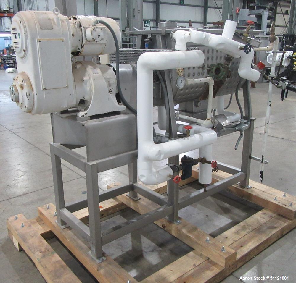 Industrial Stainless Steel Ribbon Blender – Bepex IMJS-5, Jacketed, Used