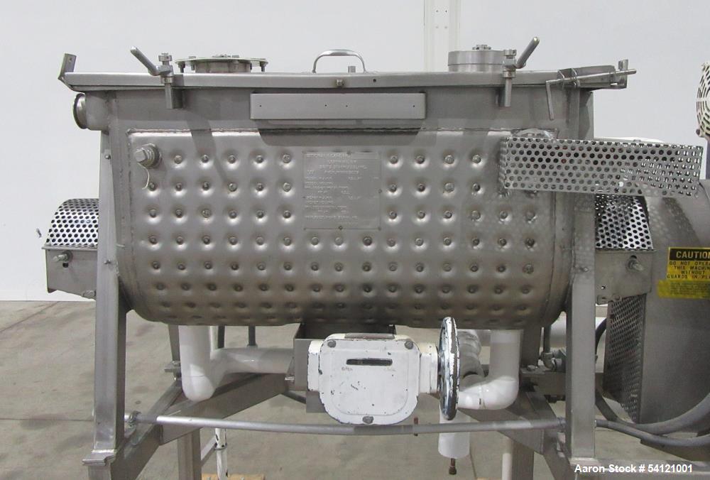 Industrial Stainless Steel Ribbon Blender – Bepex IMJS-5, Jacketed, Used