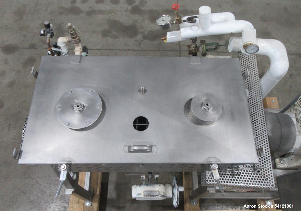 Industrial Stainless Steel Ribbon Blender – Bepex IMJS-5, Jacketed, Used