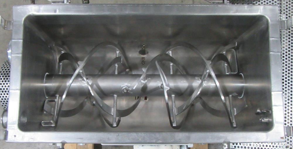 Industrial Stainless Steel Ribbon Blender – Bepex IMJS-5, Jacketed, Used