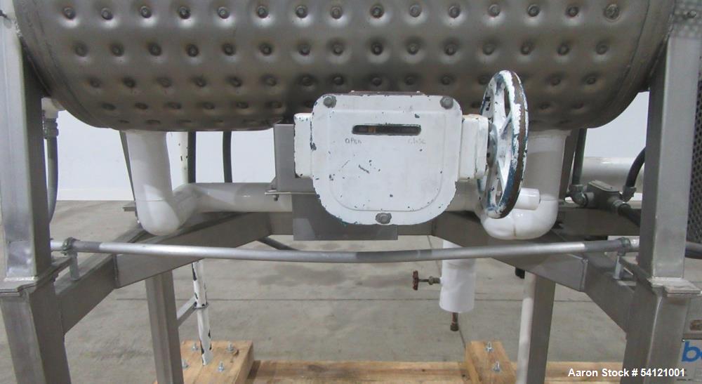 Industrial Stainless Steel Ribbon Blender – Bepex IMJS-5, Jacketed, Used