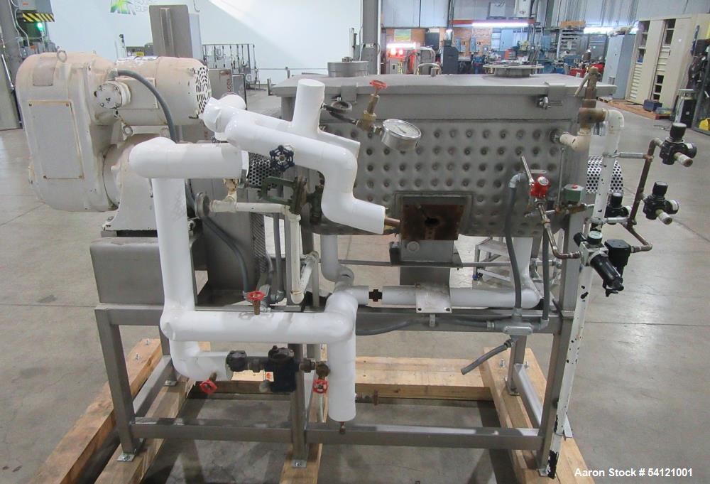 Industrial Stainless Steel Ribbon Blender – Bepex IMJS-5, Jacketed, Used