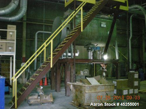 Used Stainless Steel Bepex Double Spiral Ribbon Blender, 200 cubic feet