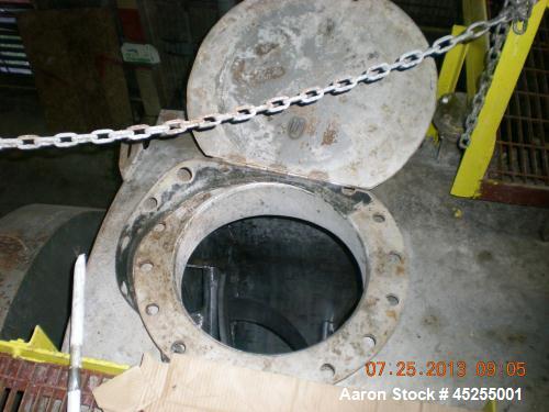 Used Stainless Steel Bepex Double Spiral Ribbon Blender, 200 cubic feet