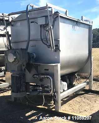 Used- Stainless Steel Ribbon Blender, 125 Cubic Foot.