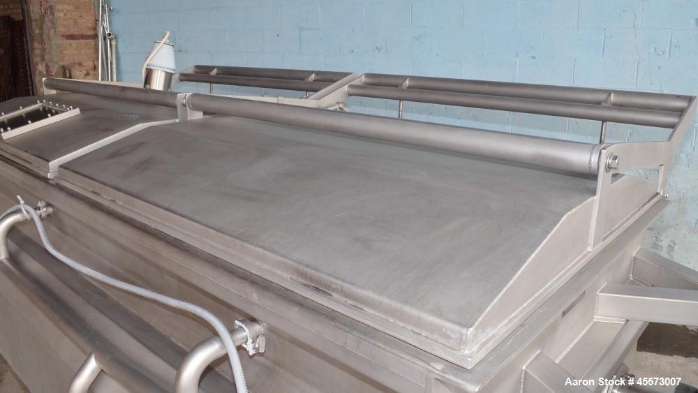Used Blentech 100 Cubic Foot Jacketed Dual Shaft Double Ribbon Mixer, Model TP28133X