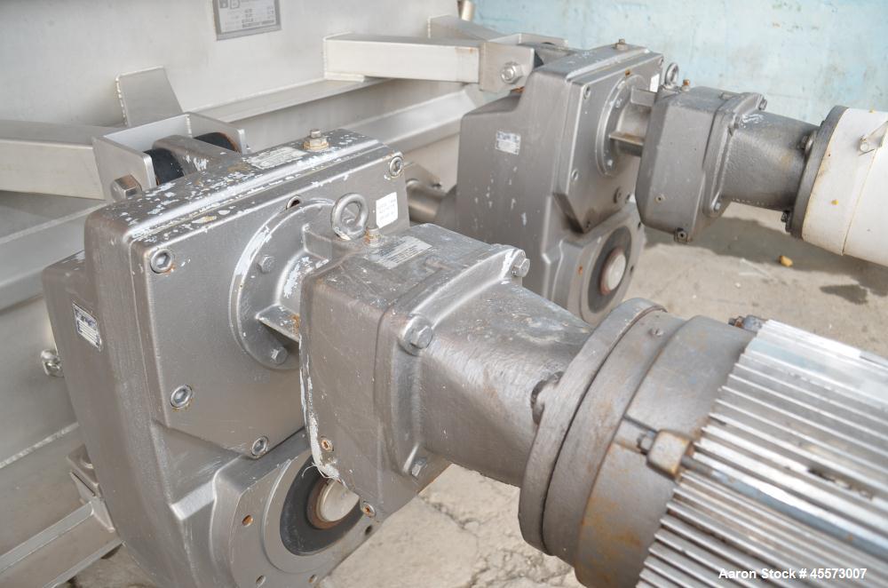 Used Blentech 100 Cubic Foot Jacketed Dual Shaft Double Ribbon Mixer, Model TP28133X