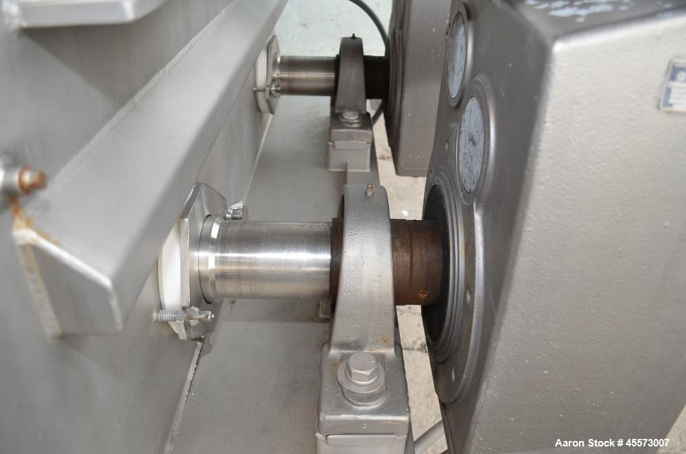 Used Blentech 100 Cubic Foot Jacketed Dual Shaft Double Ribbon Mixer, Model TP28133X