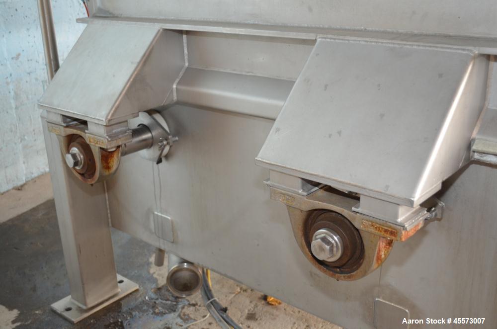 Used Blentech 100 Cubic Foot Jacketed Dual Shaft Double Ribbon Mixer, Model TP28133X