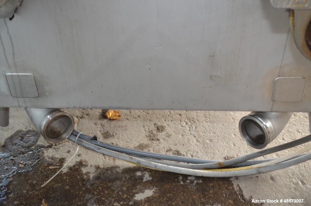 Used Blentech 100 Cubic Foot Jacketed Dual Shaft Double Ribbon Mixer, Model TP28133X