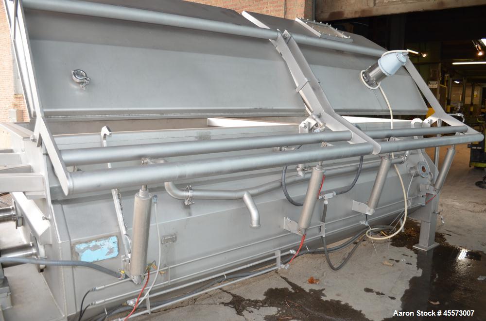 Used Blentech 100 Cubic Foot Jacketed Dual Shaft Double Ribbon Mixer, Model TP28133X