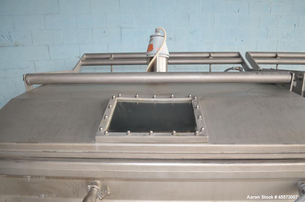 Used Blentech 100 Cubic Foot Jacketed Dual Shaft Double Ribbon Mixer, Model TP28133X