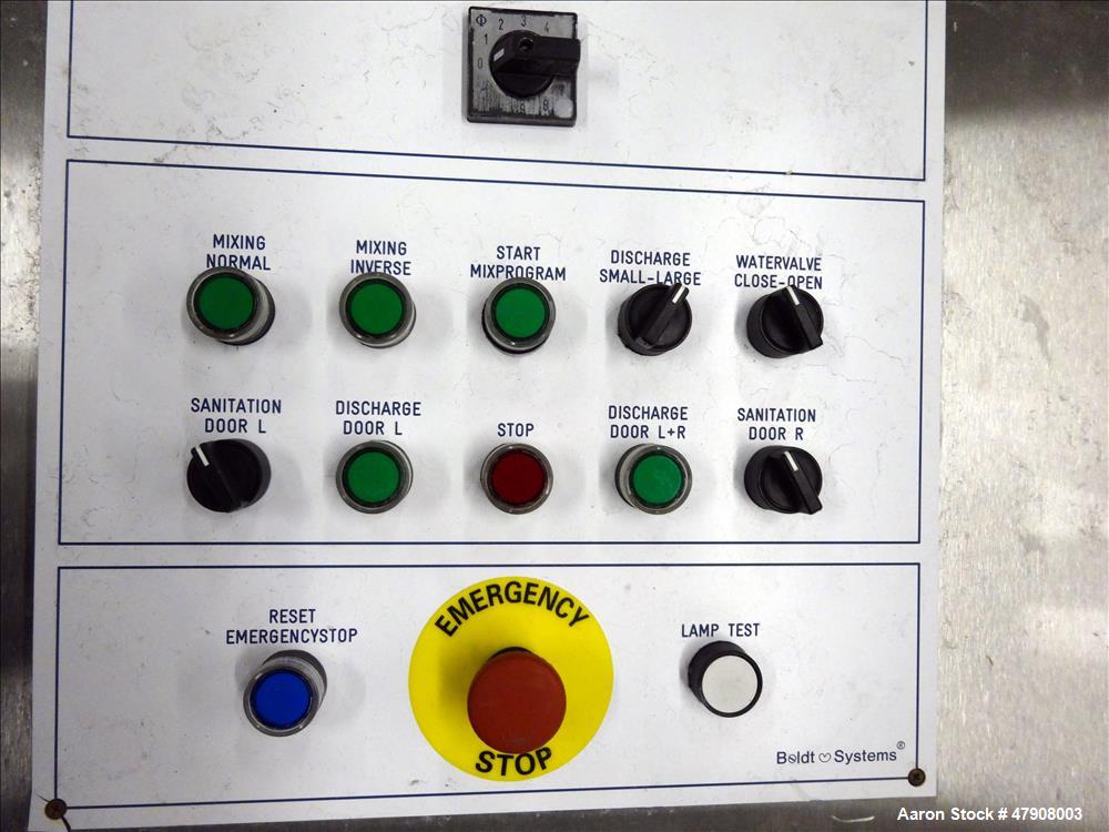 Used Boldt Industries Paddle Blender, Model BFMA-3000, Approximate 3,000 Pound