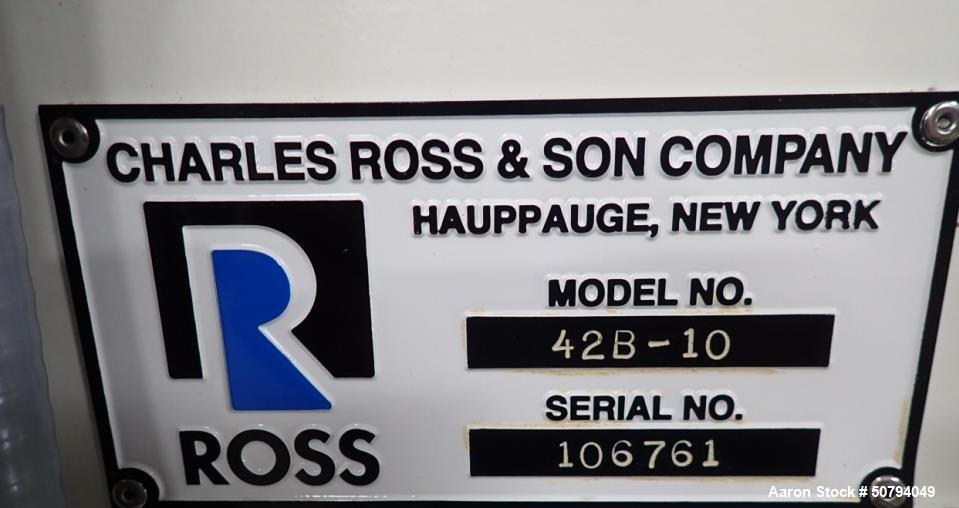 Used Ross Stainless Steel Ribbon Blender