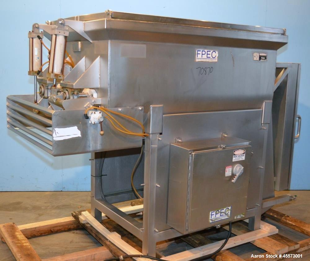 Used FPEC Model 814 Approximately 35 Cubic Foot Stainless Steel Dual Ribbon Ble