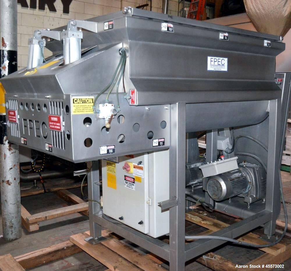 Used FPEC Model 814 Approximately 35 Cubic Foot Stainless Steel Dual Ribbon Ble