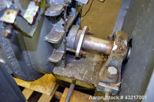 Used Falcon Manufacturing Double Spiral Ribbon Blender, Model 500AA, 2 Cubic Feet Working Capacity, 316 Stainless Steel. Carbon steel jacketed trough 11-1/2” wide x 29-1/2” long x approximately 15” d...