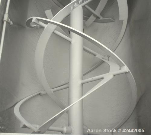 Used- Falcon Manufacturing Double Spiral Ribbon Blender, model 504, 42 cubic feet working capacity, 304 stainless steel. Non...
