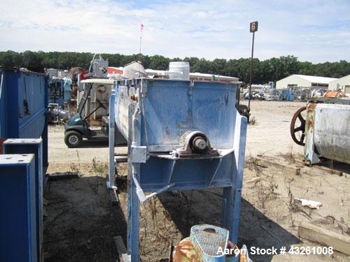 Used Stainless Steel Falco model 504 Double Spiral Ribbon Blender, 40 Cubic Fee
