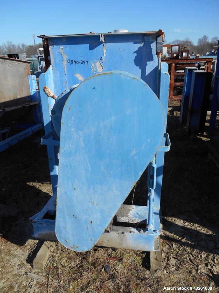 Used Stainless Steel Falco model 504 Double Spiral Ribbon Blender, 40 Cubic Fee