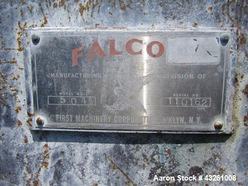 Used Stainless Steel Falco model 504 Double Spiral Ribbon Blender, 40 Cubic Fee
