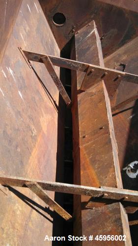 Used Hays & Stolz Ribbon Mixer, Model HR196-1096; Carbon Steel; Tub 67" deep x 60" wide x 120" long. (3) unloading holes 12" x 15". 50HP. 1765RPM, Foote-Jones gear reduction unit. Max weight 9KLB. In...