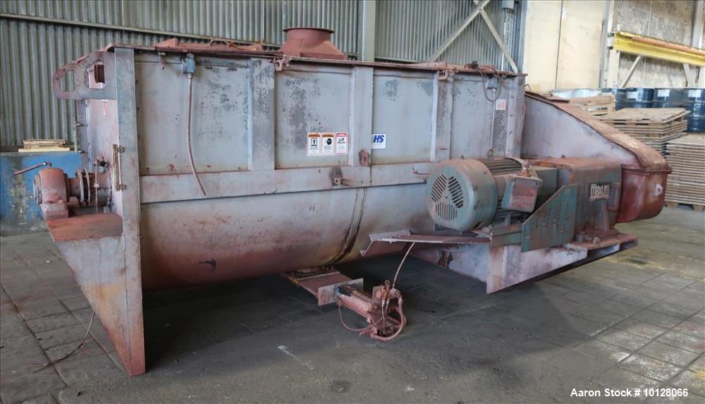 Used Hayes & Stolz 196 Cubic Feet Carbon Steel Double Ribbon Blender