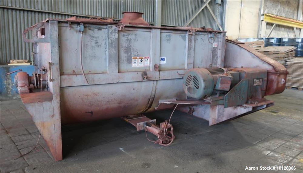 Used- Hayes & Stolz 196 Cubic Feet Carbon Steel Double Ribbon Blender