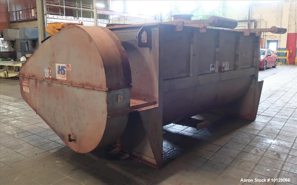 Used Hayes & Stolz 196 Cubic Feet Carbon Steel Double Ribbon Blender