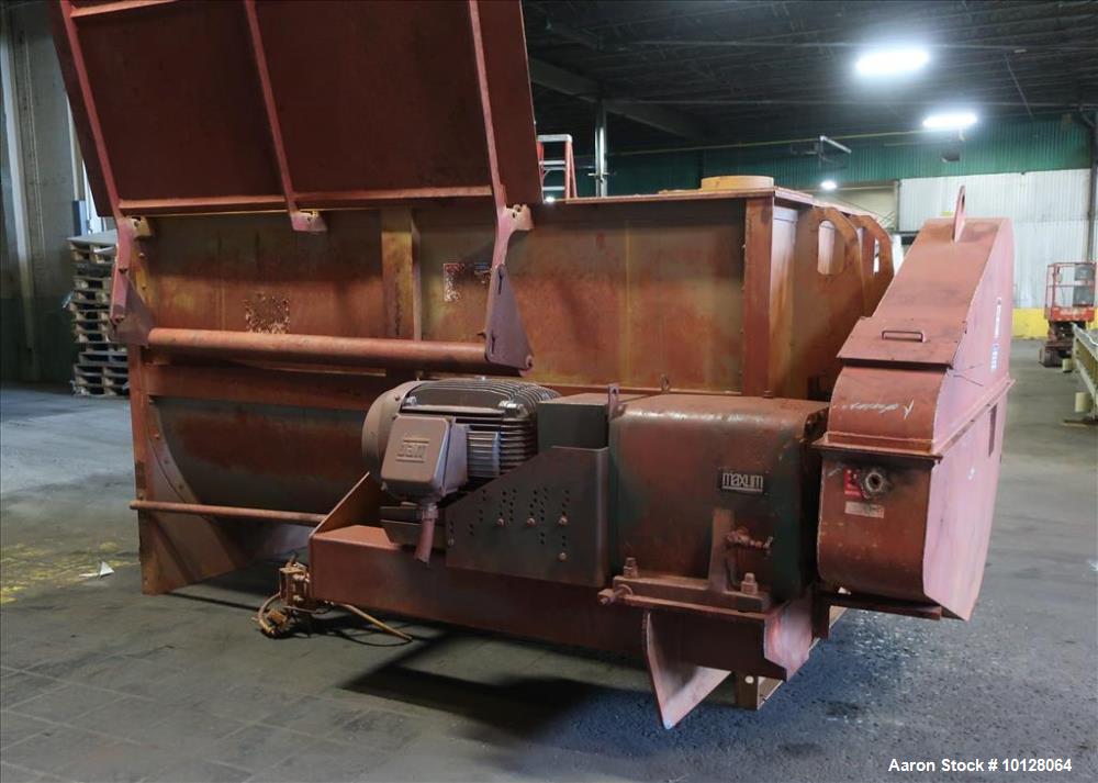 Used- Hayes & Stolz 196 Cubic Feet Carbon Steel Double Ribbon Blender
