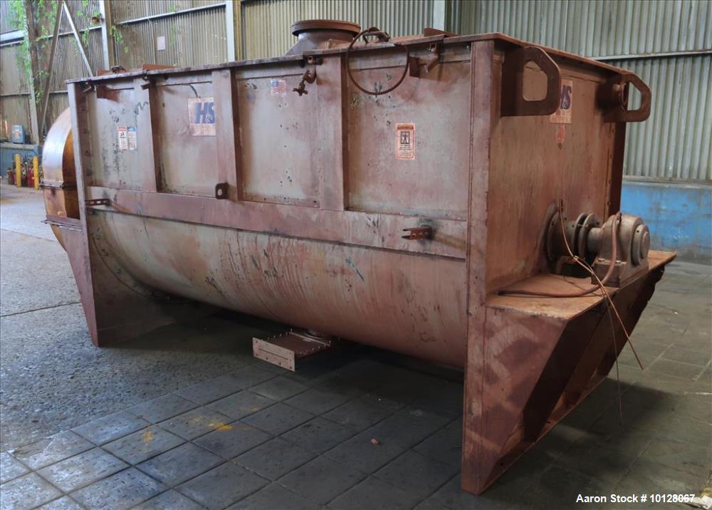 Used Hayes & Stolz 196 Cubic Feet Carbon Steel Double Ribbon Blender