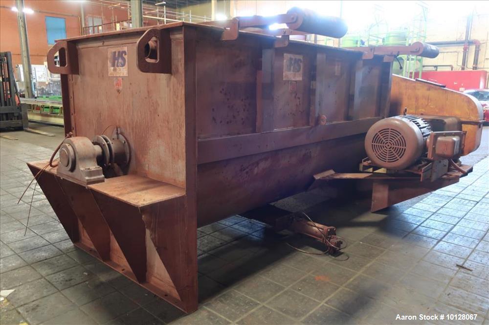 Used Hayes & Stolz 196 Cubic Feet Carbon Steel Double Ribbon Blender