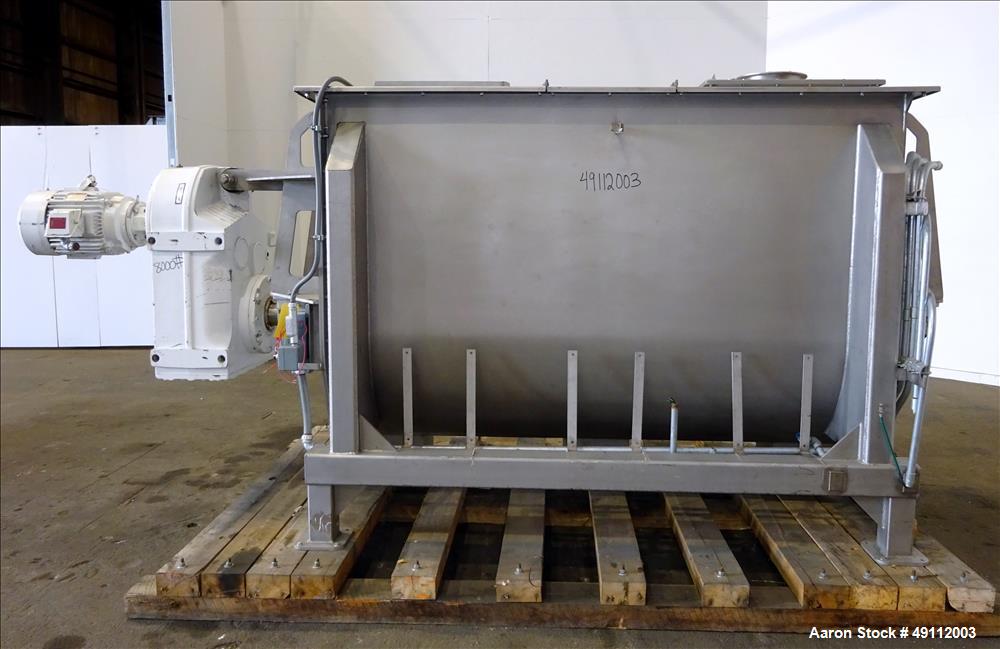 Used Hayes & Stolz Double Spiral Ribbon Blender, Model HR86-0901SSS, 86 Cubic F