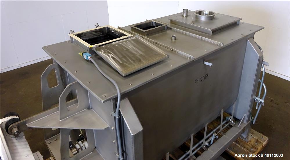 Used Hayes & Stolz Double Spiral Ribbon Blender, Model HR86-0901SSS, 86 Cubic F