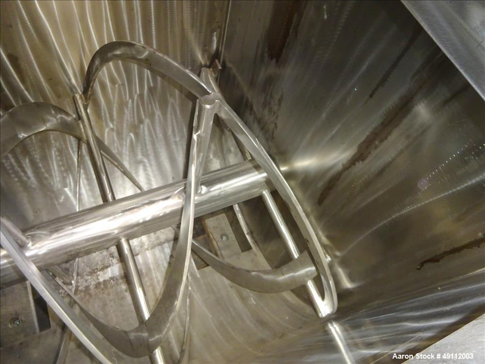Used Hayes & Stolz Double Spiral Ribbon Blender, Model HR86-0901SSS, 86 Cubic F