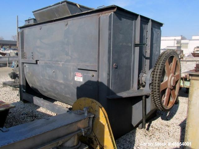 Used Hayes and Stolz Double Spiral Ribbon Blender, Approximately 470 Cubic Feet