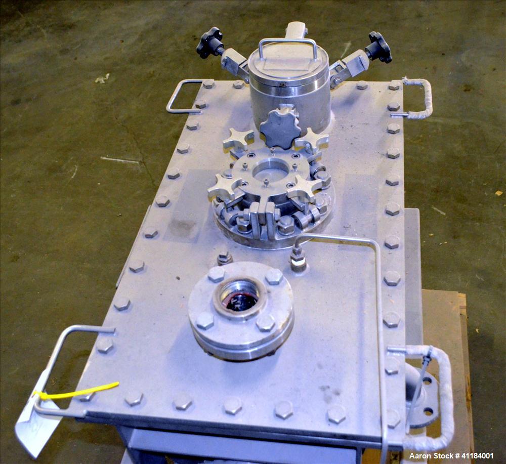 Used Stainless Steel Hosokawa Bepex Strong Scott Double Spiral Ribbon Blender, 2 Cubic Feet Working Capacity, Model IMHS-2