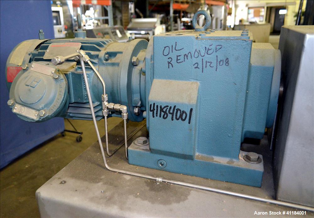 Used Stainless Steel Hosokawa Bepex Strong Scott Double Spiral Ribbon Blender, 2 Cubic Feet Working Capacity, Model IMHS-2