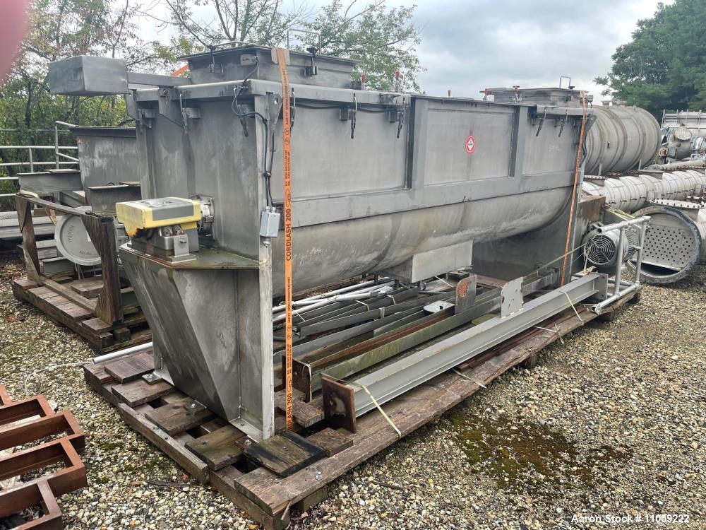 Used- 120 Cubic Foot S. Howes Stainless Steel Ribbon Blender